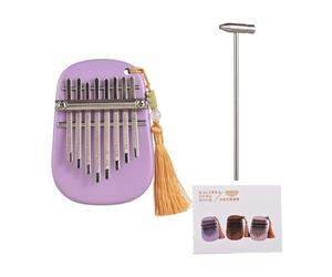 Badafaci 8 Keys Portable Kalimba Thumb Piano, Sapele Wood, Rich Sound and Easy to Learn, Compact Mini Kalimba for Adults At Parties and Travel (10.5x7.5x2.6cm)