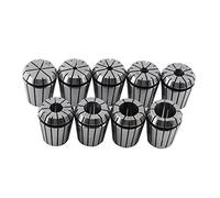 Badafaci 9pcs ER32 Spring Collet Set 65Mn Spring Steel Collets for CNC Milling Lathe Tool 2-20mm High Precision Good Elasticity Packed with Label