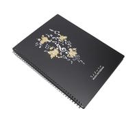 Badafaci A4 Size Sheet Music Folder, PVC Binder, 40 Pages Capacity, Double Side Writable, Ideal for Orchestra School Choir and Piano Players (Type A)