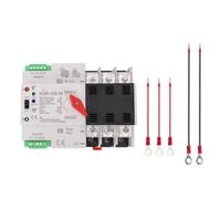 Badafaci Automatic Transfer Switch 100A 3P WiFi App Control | ATS Transfer Switch, Dual Power Changeover, PC Casing, DIN Rail Mounting, App Compatibility, Grid, Solar and Generator Use