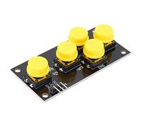 Badafaci Button Module for Game Development, 5 Key Keyboard with Analog Output, Compact Size for Easy Installation and Testing