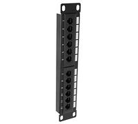 Badafaci Cable Rack Data Patch Panel, 12Port CAT6 RJ45