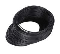 Badafaci Cable Wrapper Galvanized Iron Wire Black Craft Wire 0.55mm 100m Round Cable Tie Fastener for Crafts Gardening Floral Arrangements Jewelry Making Storage