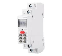 Badafaci Digital Timer Switch Programmable Pool Pump Timer with 24 On Off Settings for Weekly Control DIN Rail Mount 30A 1 Second to 168 Hours LCD Display