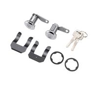 Badafaci Door Lock Cylinder Tumbler Kit, DL15504 Replacement for Ford | Complete Vehicle Hardware Set, 1980-1992 Bronco F100 Fitment, Metal Long Arm Cylinder, Paired Keys,