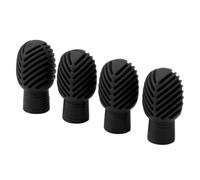 Badafaci Drumstick Silent Practice Tip, Silicone Drum Mute Head for Wooden Instruments, 4PCS Stretchable Drum Dampeners Pads for Quiet Practice At Home School Studio (Black)