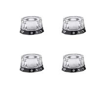 Badafaci Electric Guitar Knobs Speed Control Knobs 2 Volume 2 Tone Top Hat Design for Guitar Bass with 6mm Mounting Hole No Screws Needed