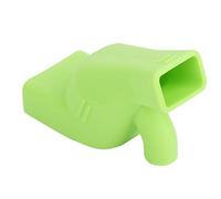 Badafaci Faucet Extender Silicone Spout Extender 7cm Hand Washing Tool with Upper Water Guide 2 Water Outlets Easy Install for Kids Toddlers Bathroom Sink Pink (Green)