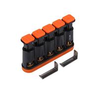 Badafaci Finger Exerciser, 5 Pressing Keys with 2 Key Holders and Comfortable Buttons, Spring Structure for Piano Guitar and Finger Strength Training (Orange)