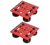 Badafaci Gantry Plate with Wheel V Wheel Plate Gantry Rod for 2020 Aluminum Extrusion CNC 3D Printer with Aluminum Alloy POM Wheels