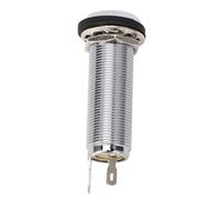 Badafaci Guitar Bass Jack Socket, 6.35mm Brass Mono Cylinder Input Output with 3 Pins, for Electric Guitar and Bass Repair Accessories