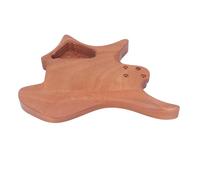 Badafaci Guitar Body, Unfinished Polished Mahogany DIY 6 String Headless Electric Guitar Parts with Mounting Holes, for Custom Electric Build
