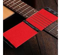 Badafaci Guitar String Scrubber, Plastic Tool for Effective Cleaning, Increases String Lifespan, 360-Degree Clean for Electric Guitar and Bass Players (Red)