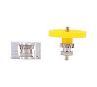 Badafaci Hardened Steel Extruder Gear Extruder Gear Assembly DLC Coated 3D Printer Kit One Piece Shaft for P2S