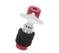 Badafaci Hi Hat Cymbal Clutch Red Black Drum Kit Accessory with Durable Material and Stable Performance for 1/4 Inch 6 Mm Tie Rods and Jazz Drums