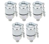 Badafaci Hydraulic Testing Adapter, Carbon Steel, High Pressure Connectors, Ideal for Hydraulic System Testing, Oil Sampling, 3mm Diameter (Carbon Steel Galvanized 3)