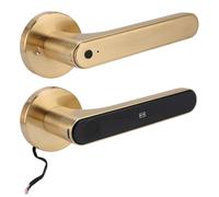 Badafaci Keyless Entry Lock Fingerprint, Biometric Electronic Smart Door Knob, Unlocking Multi Function Smart Door Lock IC Card Access, Safety for Home Hotel Office, App