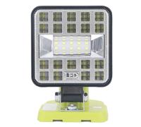 Badafaci LED Work Light, 18V Cordless Flood Light with Zinc Alloy Construction and Low Voltage Protection, Compatible with ONE+ 18V Lithium Ion Battery for Indoor Outdoor Work