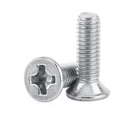 Badafaci M3 Flat Head Machine Screws, 304 Stainless Steel Countersunk Fasteners 100Pcs 9 Lengths for Machinery Home Appliances Communication Equipment Furniture Assembly (M3*8)