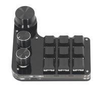 Badafaci Mini Keyboard USB Mini Macro Mechanical Gaming Keyboard with Data Cable and Foot Pads for Gaming Working