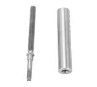 Badafaci MT2 Taper Tailstock Sleeve, Steel Material 22mm OD Mini Lathe Extension Sleeve with 40mm Scale and Left Hand M10x1 25 Thread, for 0618 CJ18 CJ0618A 7x12 7x14 0618 3B