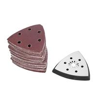 Badafaci Oscillating Tool Sanding Pads Set 60pcs 90mm Sanding Paper with Holder Wear Resistant Material for Wood Metal Plastic Stone Glass Surface Prep for Users