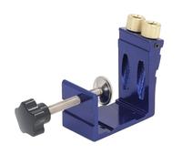 Badafaci Pocket Hole Jig Kit, Aluminum Alloy Mini Dowel System Set with Woodwork Guides for Home Projects and Professional Woodworking