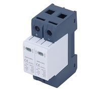 Badafaci Protective Device, 40kA DIN Rail Mount Photovoltaic DC Arrester with Double Thermal Circuit Breaker for DC Power Line System Protection 600VDC