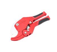 Badafaci PVC Pipe Cutter, 42mm SK5 Ratchet Tool with PTFE Blades | Plumbing Shears, ABS Body with Non Slip Grip, CPVC PPR PEX PE and Rubber Hose Compatibility, PTFE Coated