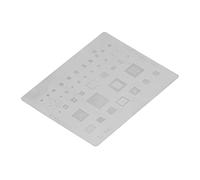Badafaci Reballing Stencil, Stainless Steel Rework Template with IC Slots for S10 S10+ NOTE10 Series, Compatible with 9820 Snapdragon 855 SM8150 CPU