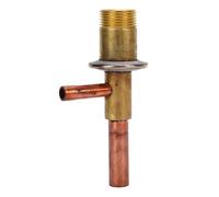 Badafaci Refrigeration Energy Regulator Valve, Brass Pressure Expansion Valve for HVAC Systems with 1/4in ODF Inlet 3/8in ODF Outlet and Advanced Energy Management