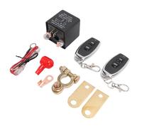 Badafaci Remote Battery Disconnect Switch, PA Nylon Car Remote Battery Killing Switch 200A for 12V 24V Vehicles, Anti Theft Control, Low Standby 700uA, Brass Terminals