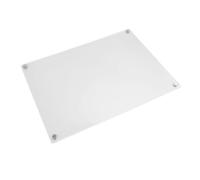 Badafaci Reusable Clear Acrylic Calendar Planner Board Magnetic Dry Erase Board for Fridge 15.7 X 11.8 Inch Transparent Monthly Planning with 6 Markers for Kitchen Office Home