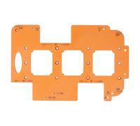 Badafaci Round Corner Radius Template, Engineering Plastic Woodworking Router Corner Jig with R20 R25 R30, 3 in 1 Router Radius Jig for Furniture Picture Frames and Users