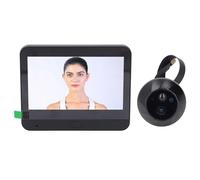 Badafaci Smart Video Doorbell, 1080P Wireless WiFi Doorbell Camera with 4.3 Inch IPS LCD Screen, Motion Detection Night Two Way Audio, for Home Apartment Villa Hotel Office