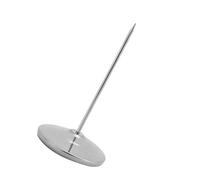 Badafaci Stainless Steel Receipt Holder, Straight Receipt Spike Stick with 80mm Round Base, Smooth for Bills Memos and Checks, Office Restaurant Hotel Kitchen Desk