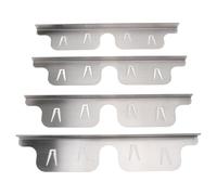Badafaci Stove Filler Covers, Stainless Steel Guard, 2 Pair Adjustable Kitchen Counter Filler 13.8 to 27.6in, Fits Between Stove and Counter for Modern Design