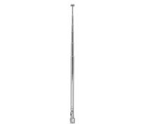 Badafaci Telescopic Antenna, SMA Male Connector Silver Alloy with 6 Sections for LimeSDR Radio Communication 40MHz 6G