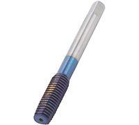 Badafaci Thread Tap Extrusion Tap Plug 7 Pin Neck Duster Brush for Hair Cutting Tungsten Steel Straight Handle Machine Tapping Tool with Nano-Blue Coating for Lathe Drilling and (M8)
