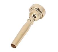 Badafaci Trumpet Mouthpiece Brass Professional Bb Tone Musical Instrument Accessory with 3C 5C 7C Model for Smooth Sound Novice and Professional Players (Gold 3C)