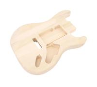 Badafaci Unfinished Maple Guitar Body Guitar Body Blank DIY with Pre Drilling and Polishing for Electric Builders and Enthusiasts
