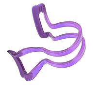 Badafaci Violin Bow Collimator, ABS Silicone Bow Straightness Corrector for 1 4 1 8 10 Violins, 3D Fit Grip Teaching Tool for Beginners Students Bowing Practice (Purple)