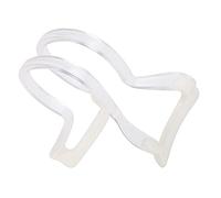 Badafaci Violin Bow Collimator, ABS Silicone Bow Straightness Corrector for 1 4 1 8 10 Violins, 3D Fit Grip Teaching Tool for Beginners Students Bowing Practice (White)