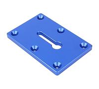 Badafaci Woodworking Table Fixture, Locking Pliers Mounted Plate with 6 Screw Holes for Secure Mounting, Aluminum Alloy 6061 Anodized Surface, Red Blue Optional (Blue)