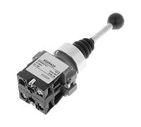 Badafaci XD2 PA22CR 2 Position Momentary Joystick Switch, 2NO Spring Return with Water Oil Dust Resistant Cover for Industrial Control AC 50Hz DC Circuits