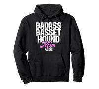 Badass Basset Hound Mom Pullover Hoodie