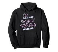 BADASS CYSTIC FIBROSIS MOM Warrior Mother Walk Meme Pullover Hoodie