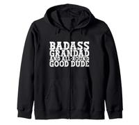 Badass Grandad and all-round Good Dude Zip Hoodie