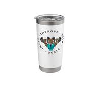 Badass Grandpa Improve, Pain, Grind, Goals Stainless Steel Insulated Tumbler