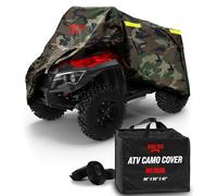 Badass Moto Camo Heavy-Duty, Triple-Waterproof 4 Wheeler Cover - ATV Cover Four Wheeler. Rip-Resistant, Night-Reflective Quad Cover w/Advanced Waterproofing, Easy-Access Zipper and Vents. Medium 85"